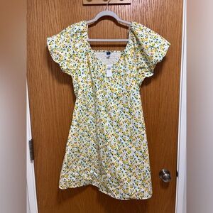 Old Navy Floral Yellow Dress